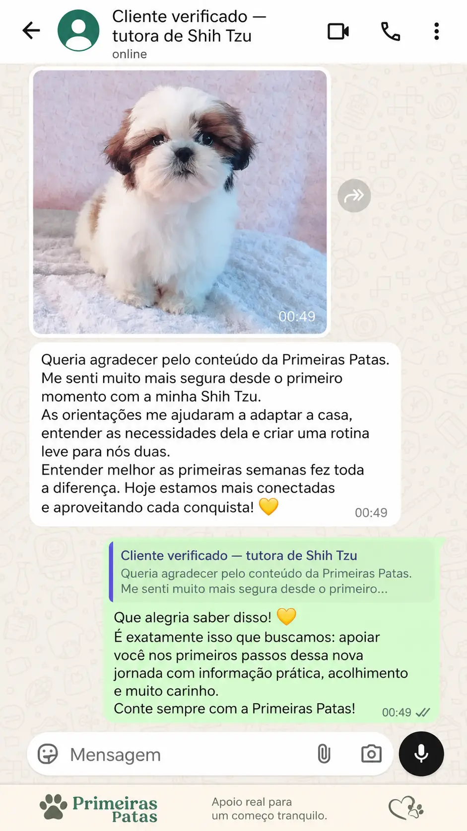 Depoimento 3 — tutor(a) de Shih Tzu